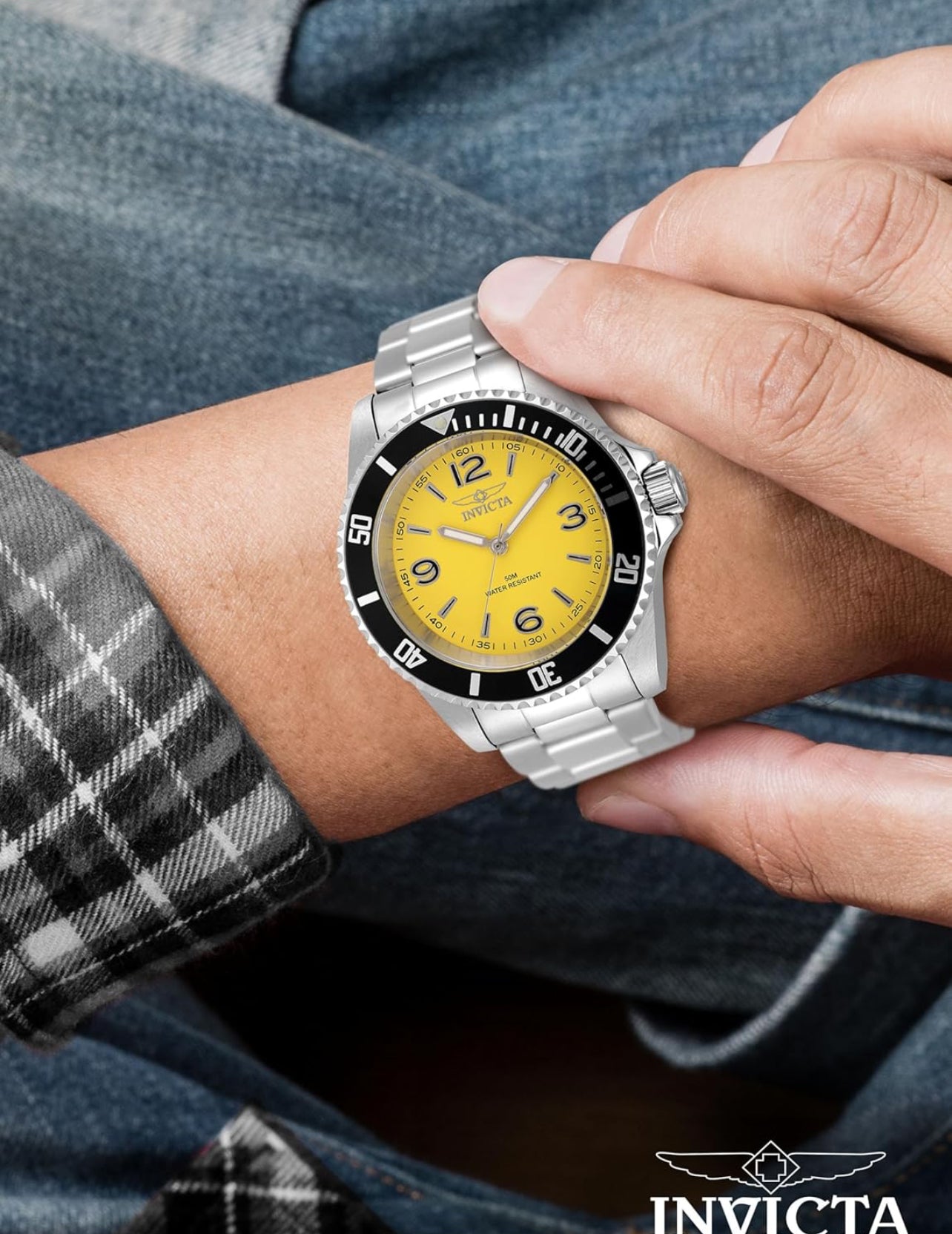 INVICTA DE HOMBRE SPECIALTY 49338 - PLATA, AMARILLO