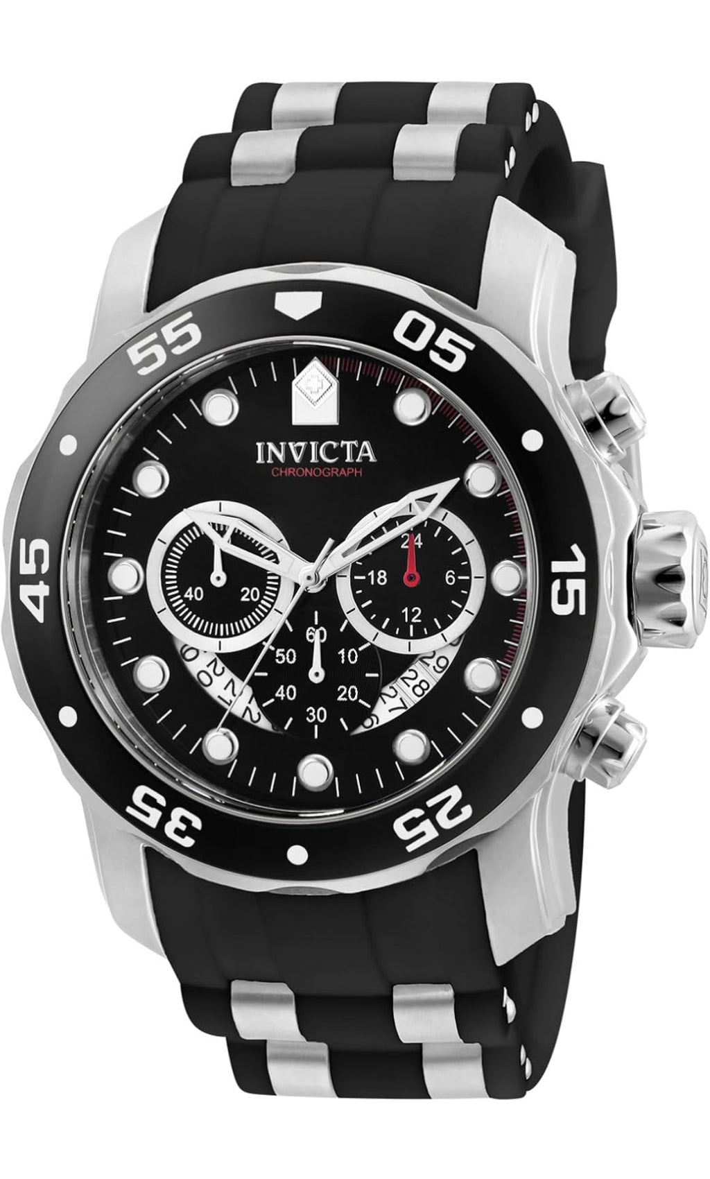 Invicta Pro Diver 6977 - Plateado, Negro